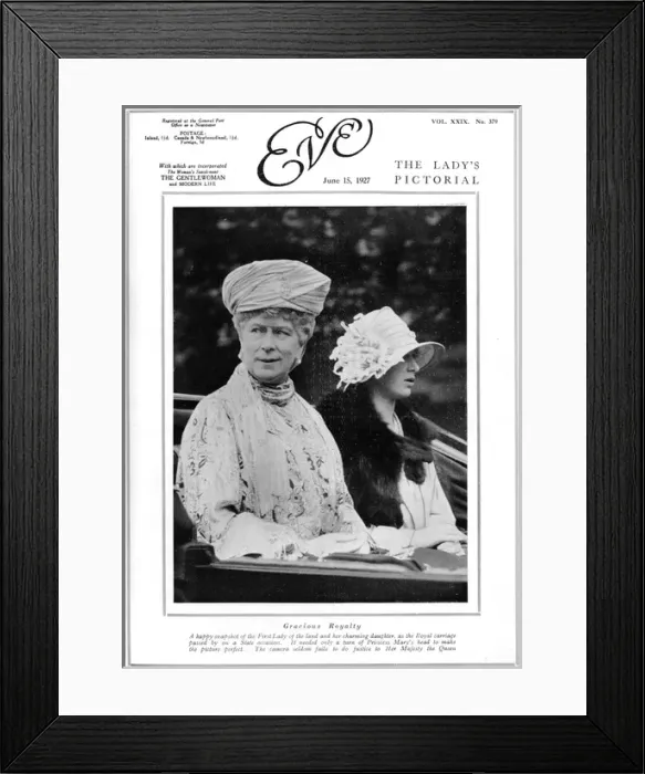 Framed Print : Her Majesty Queen Mary, 1927 Framed Print : Her Majesty Queen Mary, 1927