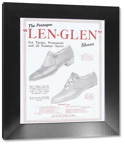 Len-Glen shoes advert, 1927
