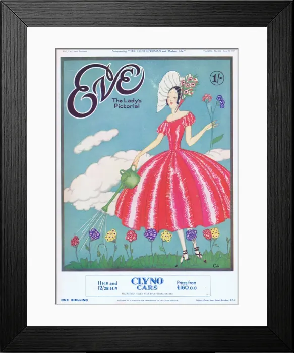 Framed Print : Cover of Eve Magazine 20 July 1927 Framed Print : Cover of Eve Magazine 20 July 1927
