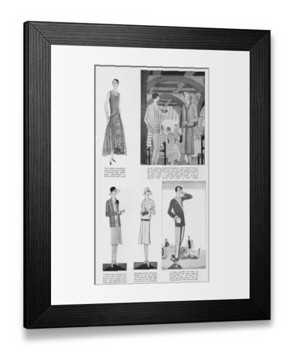 Framed Print : Fashions at the Lido, Venice, 1927 Framed Print : Fashions at the Lido, Venice, 1927