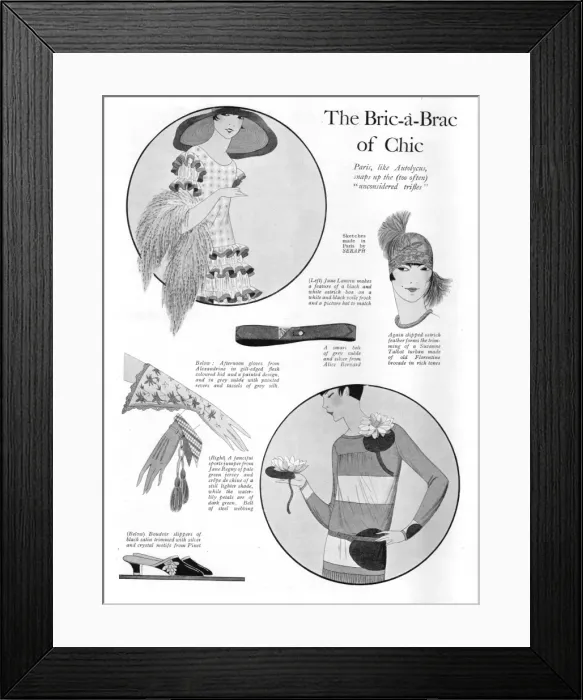 Framed Print : Parisian fashion accessories - hats, belts, gloves, shoes, 1 Framed Print : Parisian fashion accessories - hats, belts, gloves, shoes, 1