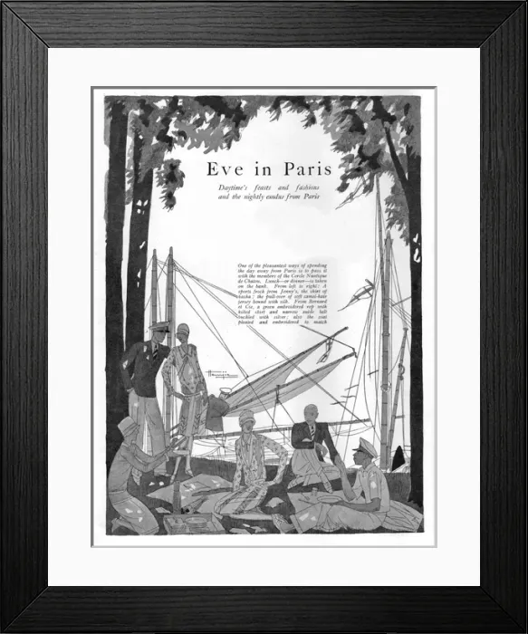Framed Print : Eve in Paris, 1927 Framed Print : Eve in Paris, 1927