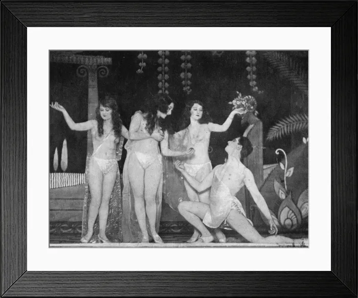 Framed Print : Scene from oh Quel Nu at the Palace Theatre, Paris, 1922 Framed Print : Scene from oh Quel Nu at the Palace Theatre, Paris, 1922