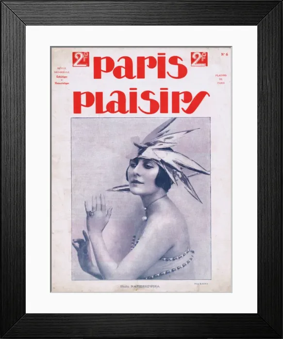 Framed Print : Cover for Paris Plaisirs number 6, November 1922 Framed Print : Cover for Paris Plaisirs number 6, November 1922