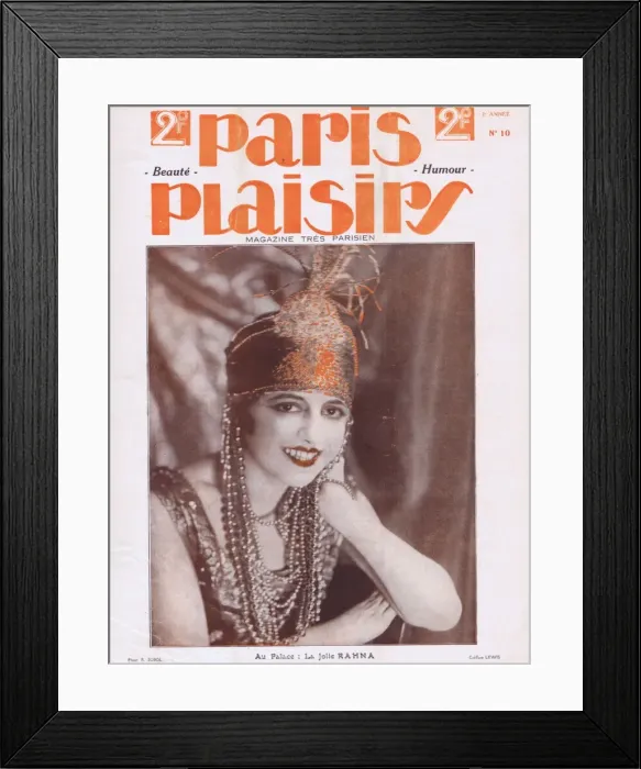Framed Print : Cover for Paris Plaisirs number 10, March 1923 Framed Print : Cover for Paris Plaisirs number 10, March 1923