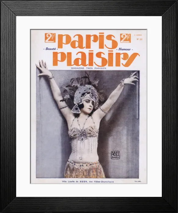 Framed Print : Cover for Paris Plaisirs number 11, April 1923 Framed Print : Cover for Paris Plaisirs number 11, April 1923