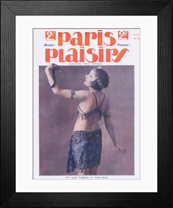 Framed Print : Cover for Paris Plaisirs number 14, July 1923 Framed Print : Cover for Paris Plaisirs number 14, July 1923
