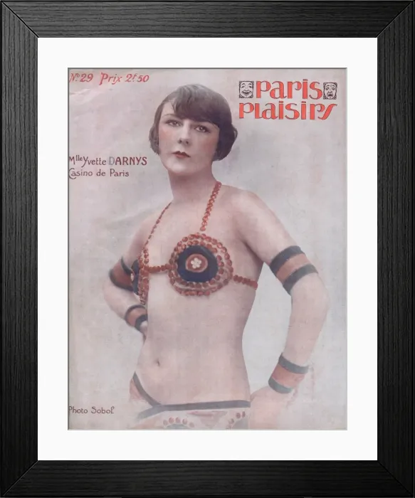 Framed Print : Cover for Paris Plaisirs number 29, October 1924 Framed Print : Cover for Paris Plaisirs number 29, October 1924