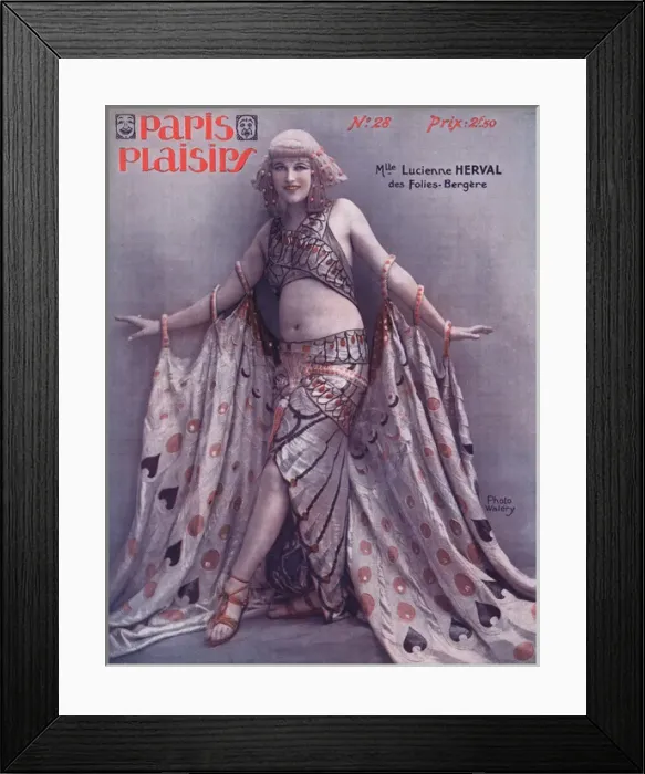 Framed Print : Cover for Paris Plaisirs number 28, September 1924 Framed Print : Cover for Paris Plaisirs number 28, September 1924