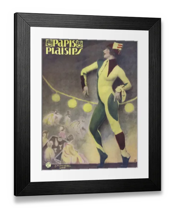 Framed Print : Cover for Paris Plaisirs number 81 Framed Print : Cover for Paris Plaisirs number 81