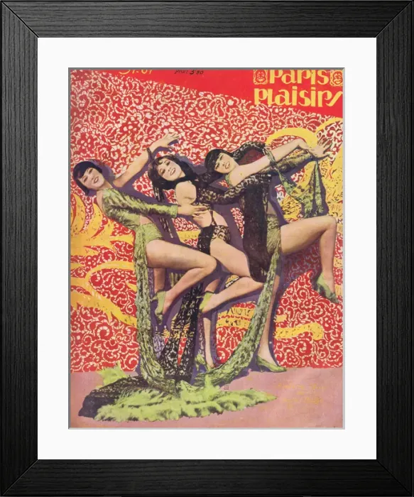 Framed Print : Cover for Paris Plaisirs number 61 Framed Print : Cover for Paris Plaisirs number 61