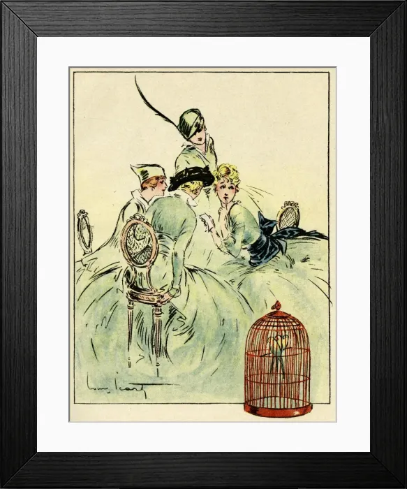 Framed Print : Cartoon, At Deauville, WW1 Framed Print : Cartoon, At Deauville, WW1