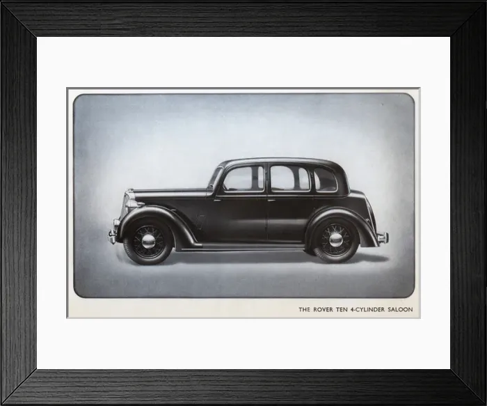 Framed Print : Rover Car Brochure Framed Print : Rover Car Brochure