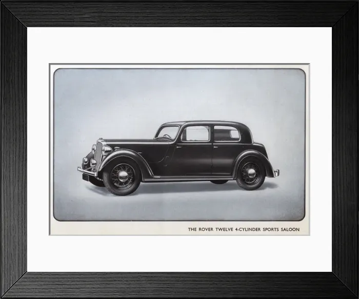 Framed Print : Rover Car Brochure Framed Print : Rover Car Brochure