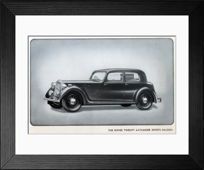 Framed Print : Rover Car Brochure Framed Print : Rover Car Brochure