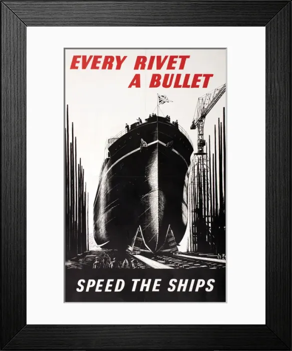Framed Print : WW2 poster, Every Rivet a Bullet Framed Print : WW2 poster, Every Rivet a Bullet