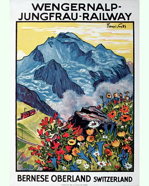 Poster, Wengernalp Jungfrau Railway, Switzerland