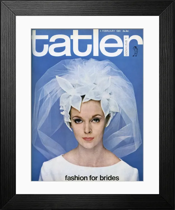Framed Print : Tatler front cover - fashion for brides 1965 Framed Print : Tatler front cover - fashion for brides 1965