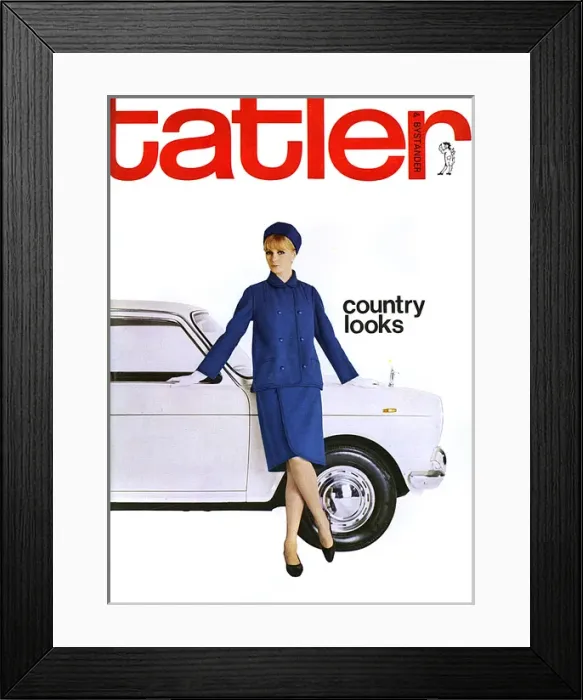 Framed Print : Tatler front cover - Country Looks - 1965 Framed Print : Tatler front cover - Country Looks - 1965