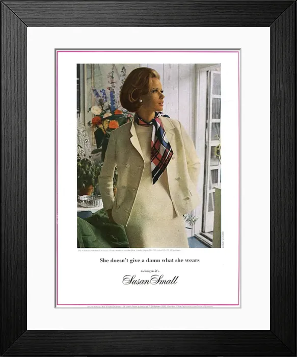 Framed Print : Susan Small advertisement 1965 Framed Print : Susan Small advertisement 1965