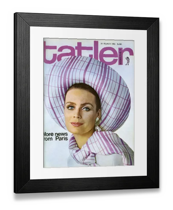 Framed Print : Tatler front cover - More News from Paris - 1965 Framed Print : Tatler front cover - More News from Paris - 1965