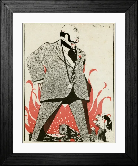 Framed Print : Cartoon, Its very simple, WW1 Framed Print : Cartoon, Its very simple, WW1