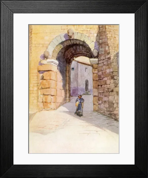 Framed Print : Italy - Volterra - Porta all Arco Framed Print : Italy - Volterra - Porta all Arco