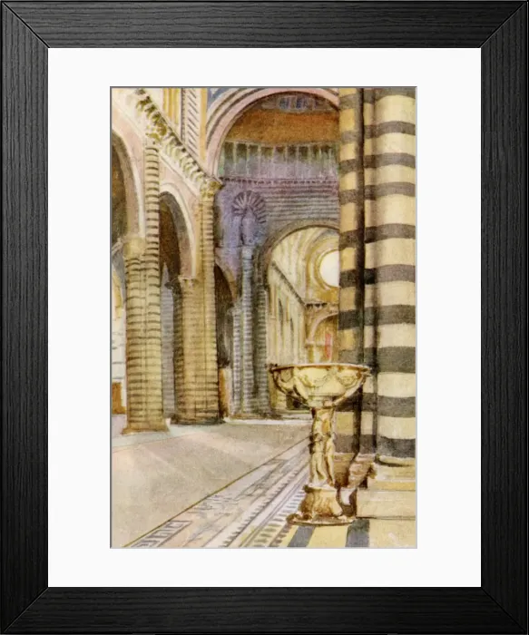 Framed Print : Italy - Siena - Interior of the Duomo Framed Print : Italy - Siena - Interior of the Duomo