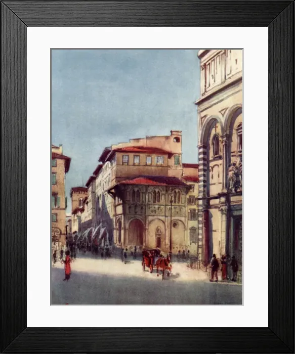 Framed Print : Italy - View along Via Calzaioli, Florence Framed Print : Italy - View along Via Calzaioli, Florence