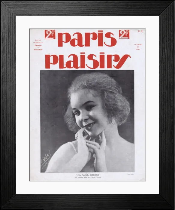Framed Print : Cover for Paris Plaisirs number 5, October 1922 Framed Print : Cover for Paris Plaisirs number 5, October 1922
