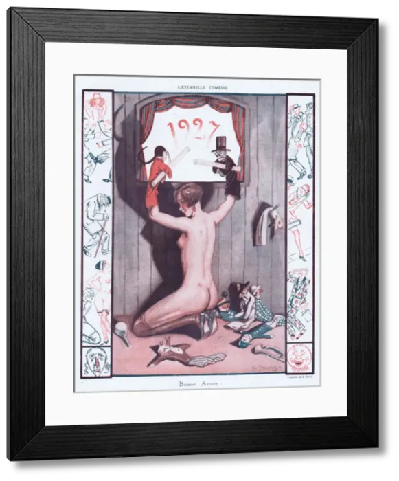 Framed Print : Illustration from Paris Plaisirs number 54, December 1926 B Framed Print : Illustration from Paris Plaisirs number 54, December 1926 B