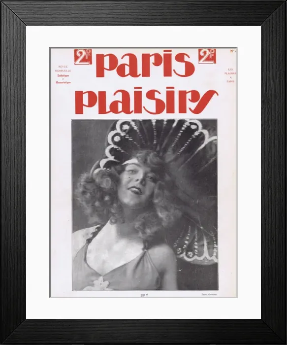 Framed Print : Cover for Paris Plaisirs number 4, September 1922 Framed Print : Cover for Paris Plaisirs number 4, September 1922