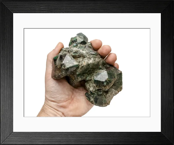 Framed Print : Alexandrite crystals Framed Print : Alexandrite crystals