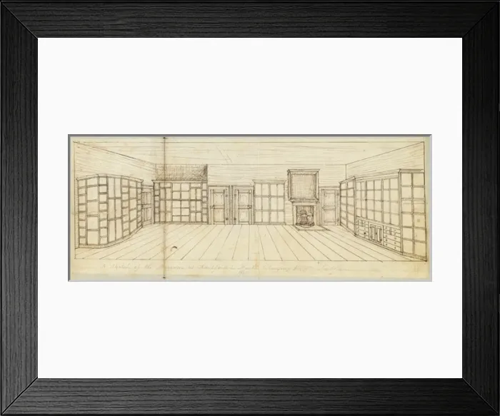 Framed Print : Sketch of the Museum at Dartford in Kent Framed Print : Sketch of the Museum at Dartford in Kent
