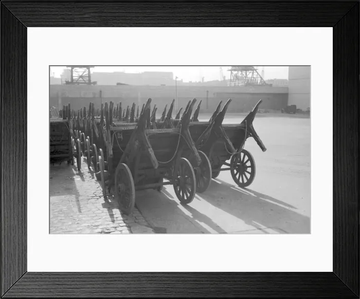 Framed Print : Fish carts, Billingsgate Framed Print : Fish carts, Billingsgate