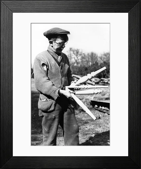 Framed Print : A Chiltern bodger Framed Print : A Chiltern bodger