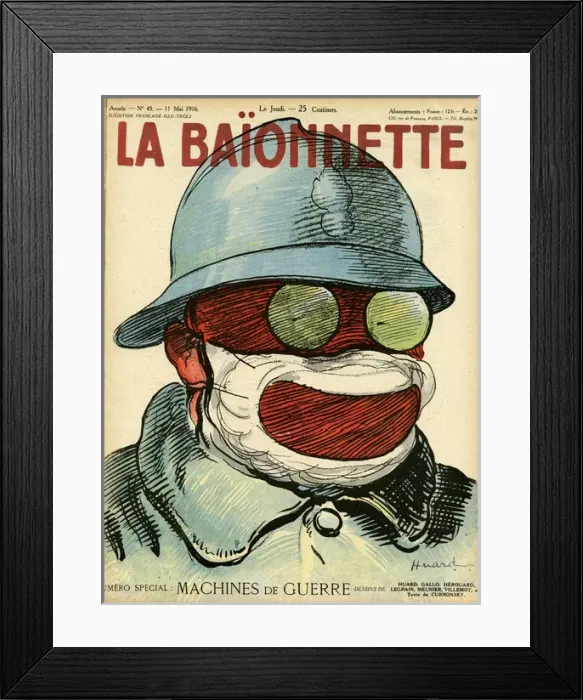 Framed Print : Front cover, La Baionnette, WW1 Framed Print : Front cover, La Baionnette, WW1