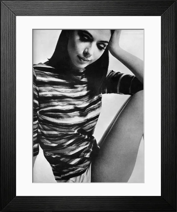 Framed Print : Silk jersey sweater by Fenwick, 1965 Framed Print : Silk jersey sweater by Fenwick, 1965