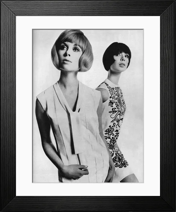Framed Print : Susan Small and Mr Dino of America dresses, 1965 Framed Print : Susan Small and Mr Dino of America dresses, 1965