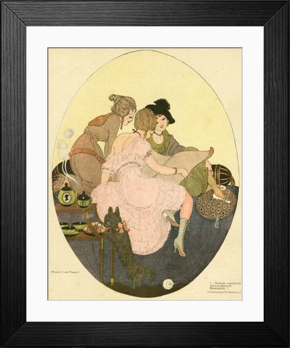 Framed Print : Cartoon, News from Montauban, WW1 Framed Print : Cartoon, News from Montauban, WW1