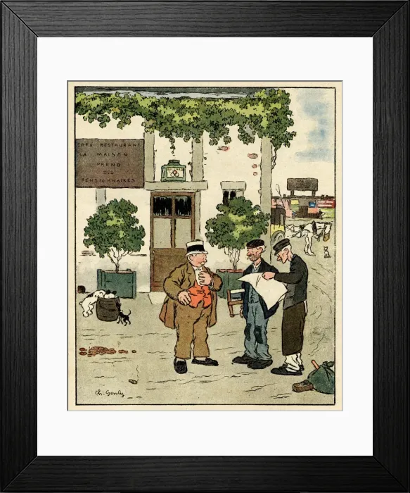 Framed Print : Cartoon, Explanation, WW1 Framed Print : Cartoon, Explanation, WW1