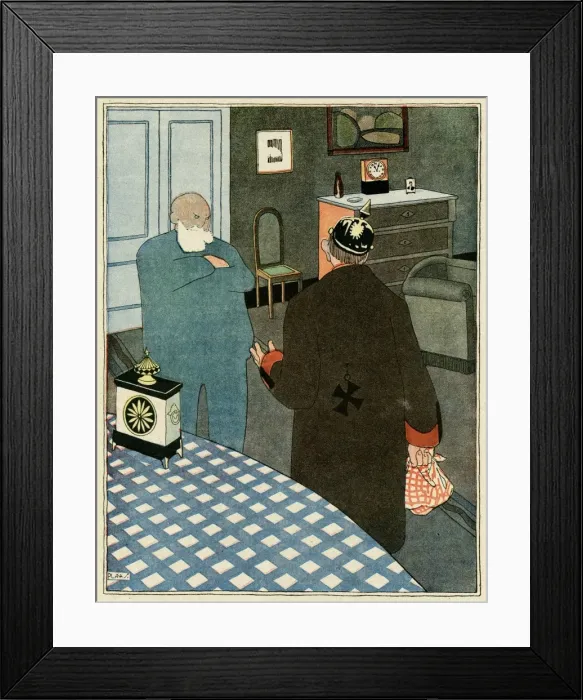 Framed Print : Cartoon, A shady deal, WW1 Framed Print : Cartoon, A shady deal, WW1