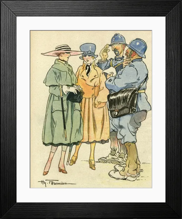 Framed Print : Cartoon, Let them pass, WW1 Framed Print : Cartoon, Let them pass, WW1