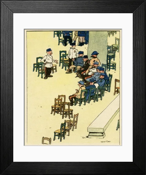 Framed Print : Cartoon, The right way, WW1 Framed Print : Cartoon, The right way, WW1