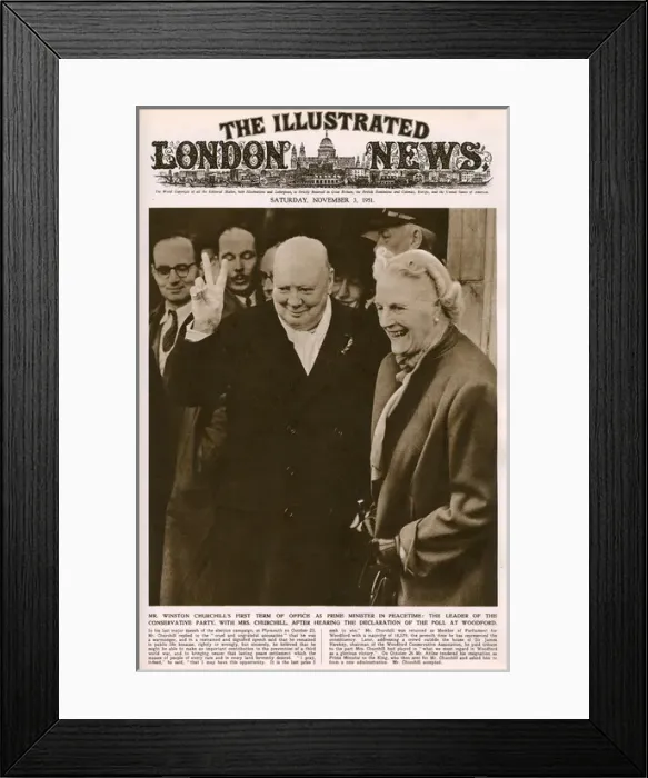 Framed Print : Winston Churchill returning as Prime Minister Framed Print : Winston Churchill returning as Prime Minister