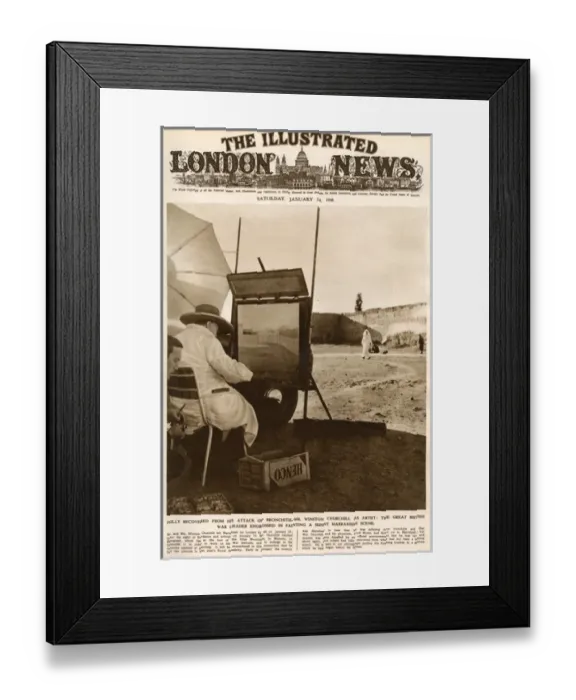 Framed Print : Winston Churchill as artist Framed Print : Winston Churchill as artist