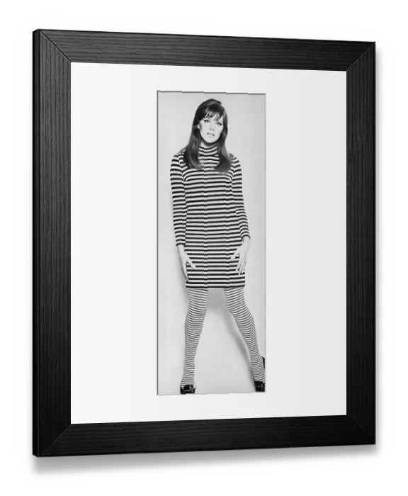 Framed Print : Black and white zebra dress by Hildebrand Framed Print : Black and white zebra dress by Hildebrand