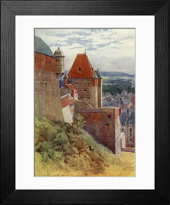 Framed Print : Dieppe, fifteenth-century castle, France Framed Print : Dieppe, fifteenth-century castle, France