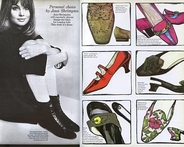 London Life - Fashion pages by Jean Shrimpton, 1965