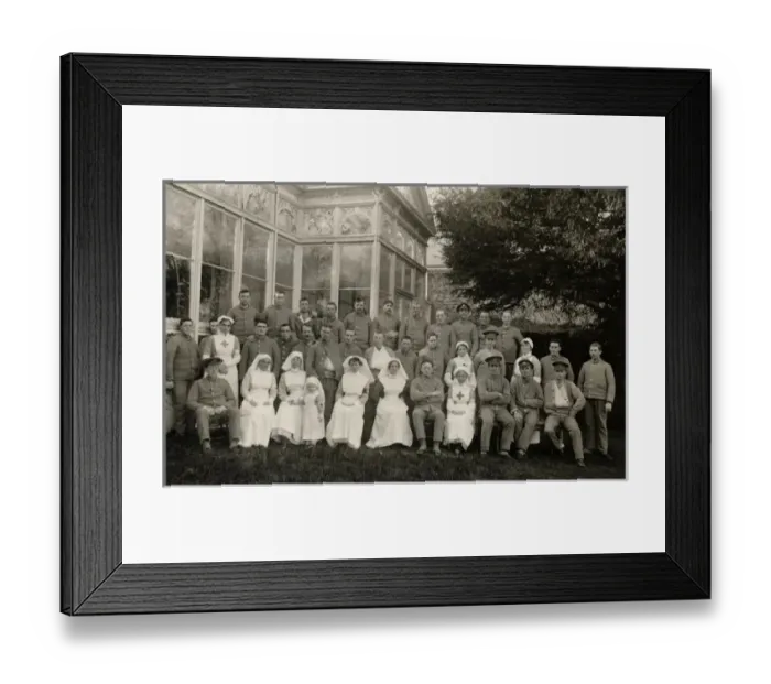 Framed Print : Nurses & Patients, Winter Garden, Quex Framed Print : Nurses & Patients, Winter Garden, Quex